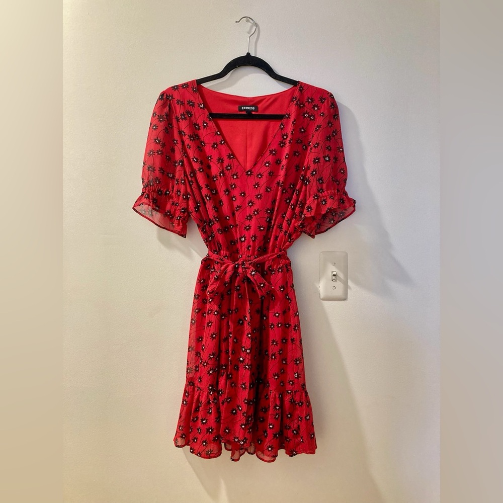 Express Floral Dress Sz Lg